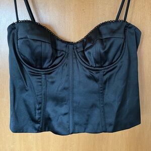 Princess Polly Black Corset Top